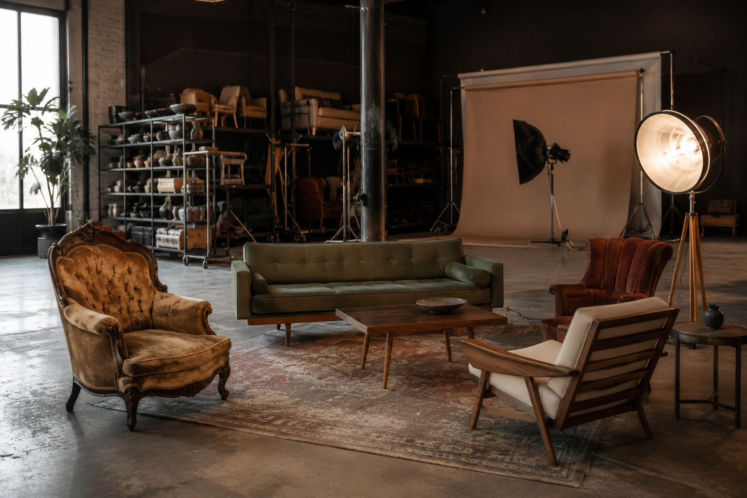 Film set furniture rental
